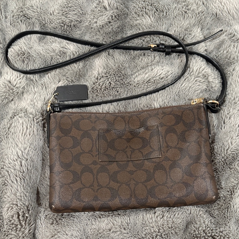 Coach Signature Brown Crossbody Bag - Picture 2 of 4